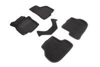 3D коврики для Seat Leon II 2005-2012 [Черный]