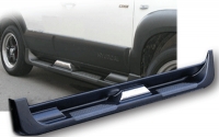  Боковые подножки (пороги) для авто только с расширителями арок и накладкой на дверь   Hyundai  Tucson (2003-2009)
