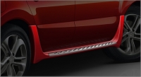         Боковые  пороги (стиль Аля-БМВ) окрашены в цвет кузова  Renault Koleos (2008 по наст.) 