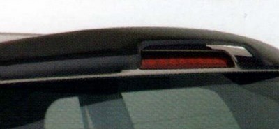 Дефлектор заднего стекла (тёмный) Mitsubishi (митсубиси) Pajero (паджеро) 3 V60 (1999-2006) ― PEARPLUS.ru