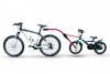 Прицепное устройство детского велосипеда к взрослому (красное) 