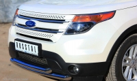 Защита переднего бампера d63 / d63 (дуга) Ford Explorer 2012