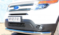 Защита переднего бампера d76 (секции) Ford Explorer 2012