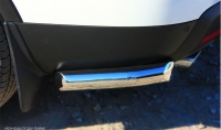 Защита заднего бампера уголки d76 (секции) Ford Explorer 2012