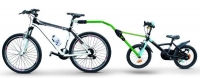 Прицепное устройство детского велосипеда к взрослому (зеленое) ― PEARPLUS.ru