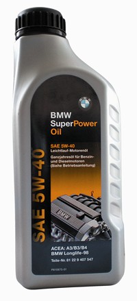 Моторное масло BMW (бмв) Super Power SAE 5W-40 (1л) 