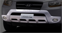   Защита бампера передняя.  Hyundai   Santa Fe СМ (2010-2012)