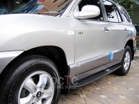   Боковые подножки(пороги) оригинал,с креплениями  Hyundai  Santa Fe (Тагаз) (2000-2006)