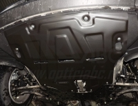 Защита картера двигателя и кпп Kia (киа) Sportage (Спортаж), V-все,  (2016-) /Hyundai (хендай) Tucson, V-все,  (2015 -) (Сталь 1, 8 мм) ― PEARPLUS.ru