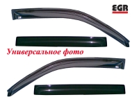 Дефлекторы боковых окон Peugeot (Пежо) 308 (2007-) (темные)(4 части)