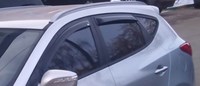 Дефлекторы боковых окон тёмные (4 шт.) Hyundai (хендай) ix35 (2010 по наст.) 