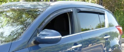 Дефлекторы боковых окон тёмные (4 шт.) Kia Sportage R (2010 по наст.)