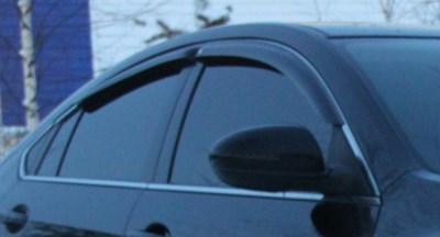 Дефлекторы боковых окон тёмные (4 шт.), для седана Mazda 6 (2008-2012)