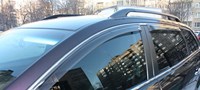 Дефлекторы боковых окон тёмные (4 шт.) Mazda (мазда) CX-9 (CX 9) (2009 по наст.) 