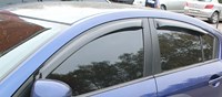 Дефлекторы боковых окон тёмные (4 шт.) , для седана Mazda (мазда) 3 (2009 по наст.) 