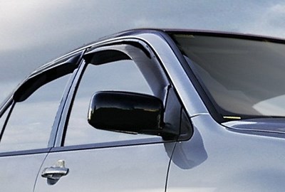 Дефлекторы боковых окон (тёмные, 4 шт., для седана) Mitsubishi (митсубиси) Lancer (лансер) (2003-2007) ― PEARPLUS.ru
