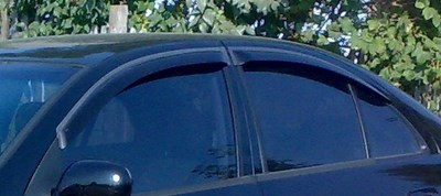 Дефлекторы боковых окон тёмные (4 шт.), Nissan Almera (2006 по наст.)