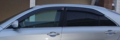 Дефлекторы боковых окон тёмные (4 шт.) Toyota Camry (2006-2011)
