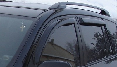 Дефлекторы боковых окон тёмные, 4 шт. Toyota (тойота) RAV4 (рав 4) (2006-2012) ― PEARPLUS.ru