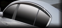 Дефлектор окон с хромированным молдингом 4шт Hyundai (хендай) Genesis (дженесис) sedan (2008-2013) ― PEARPLUS.ru