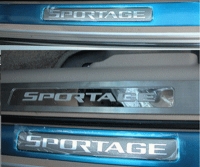 Накладки порогов.  Kia   Sportage (2004-2008) SKU:5365qw