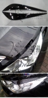 Реснички на фары под окраску для Hyundai (хендай)  Sonata YF (I45)  (2010 по наст.) ― PEARPLUS.ru