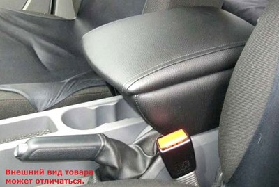 Автоподлокотник серый LINE-VISION с двойной прострочкой для Mitsubishi (митсубиси) ― PEARPLUS.ru