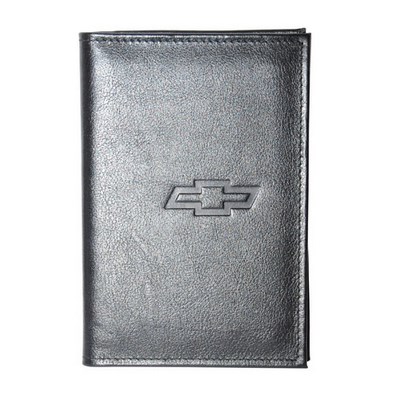 Бумажник водителя со слепым тиснением (Chevrolet (Шевроле))  (средний размер; карман для визитных карт) . Материал: кожа ― PEARPLUS.ru