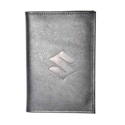 Бумажник водителя со слепым тиснением (Suzuki (сузуки))  (средний размер; карман для визитных карт) . Материал: кожа ― PEARPLUS.ru