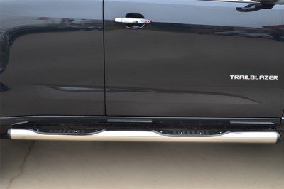 Пороги труба d76 с накладкой (вариант 2) Chevrolet Trailblazer 2013