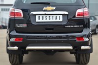 Защита заднего бампера уголки d63 (секции) Chevrolet (Шевроле) Trailblazer 2013