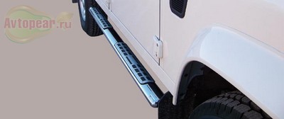 Боковые подножки (Пороги, Защита порогов) Land Rover Defender 90 (1983 по наст.)