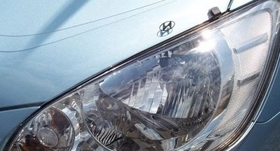 Защита передних фар (прозрачная) Hyundai (хендай) Getz (гетц) (2002 по наст.) ― PEARPLUS.ru
