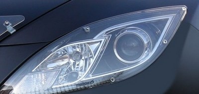 Защита передних фар (прозрачная) Mazda 6 (2008-2010)