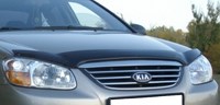 Дефлектор капота тёмный Kia (киа) Cerato sedan (2006-2008) 