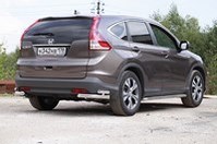 Защита задняя уголки d60/42 двойные, Honda (хонда) CR-V 2013-