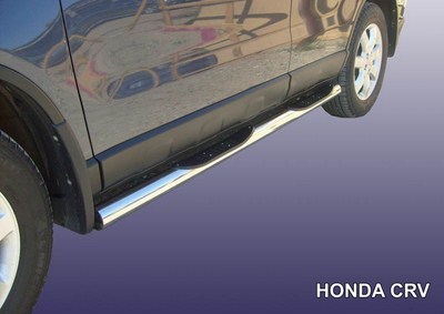 Пороги d76 с проступями  Honda CR-V (2010-2012)
