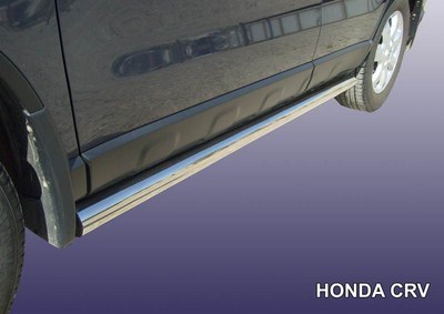 Пороги d76 труба Honda (хонда) CR-V (2010-2012) ― PEARPLUS.ru