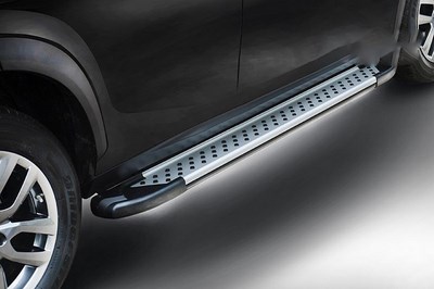 Пороги алюминиевый профиль,Hyundai Grand Santa Fe 2014-