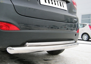 Защита бампера задняя из нержавеющей стали. 76мм/42 (дуга) Hyundai IX 35 (2010 по наст.) 