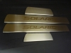 Накладка на внутренние пороги с рисунком штампованные (компл. 4 шт.) , Hyundai (хендай) Solaris 2010-