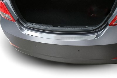 Накладка на задний бампер без логотипа,Hyundai Solaris 4D 2014-