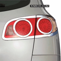 Молдинги задних фонарей+задних противотуманок. Hyundai 	 Santa Fe (2006-2010)