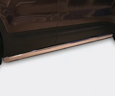 Пороги труба овальные 75х42,Hyundai Santa Fe 2013-