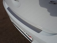 Накладка на задний бампер (лист шлифованный) Hyundai (хендай) Solaris 2014