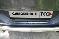 Накладка на задний бампер (зеркало) Jeep (джип) Cherokee (чероки) (2014 по наст.) 