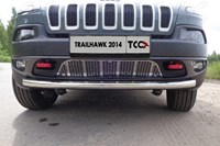 Решетка радиатора (лист) Jeep (джип) Cherokee (чероки) 2014 (Traihawk) 