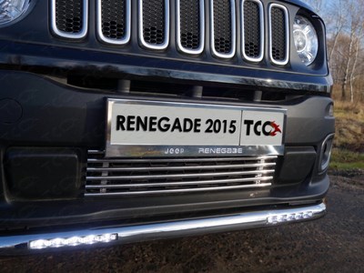 Решетка радиатора нижняя 12 мм Jeep (джип) Renegade 4WD 2015 ― PEARPLUS.ru
