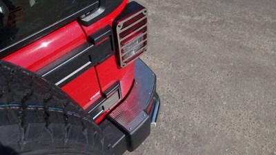 Накладки на задние фонари (зеркальные)  Jeep (джип) Wrangler (вранглер) 3D (3, 6) 2014 ― PEARPLUS.ru