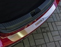Накладка на наруж. порог багажника без логотипа, хэтчбек 5d, Mazda (мазда) 3 2013-